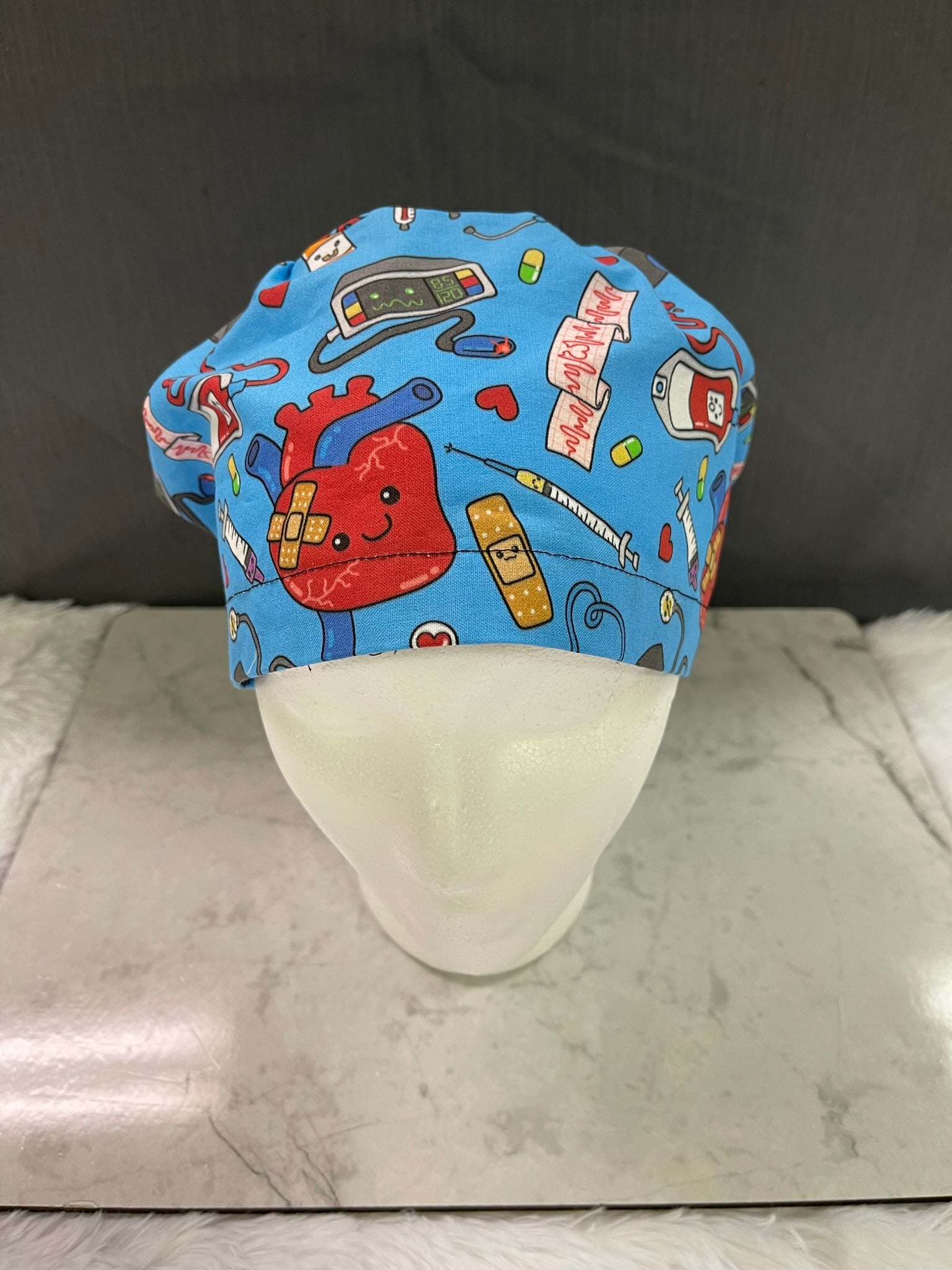 Mended Happy Heart-Euro Style Scrub Cap