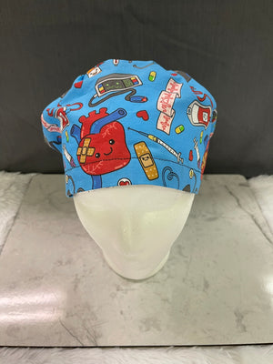 Mended Happy Heart-Euro Style Scrub Cap