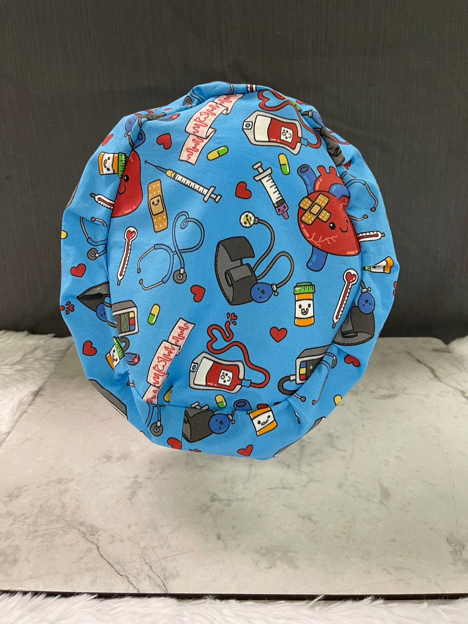 Mended Happy Heart-Euro Style Scrub Cap