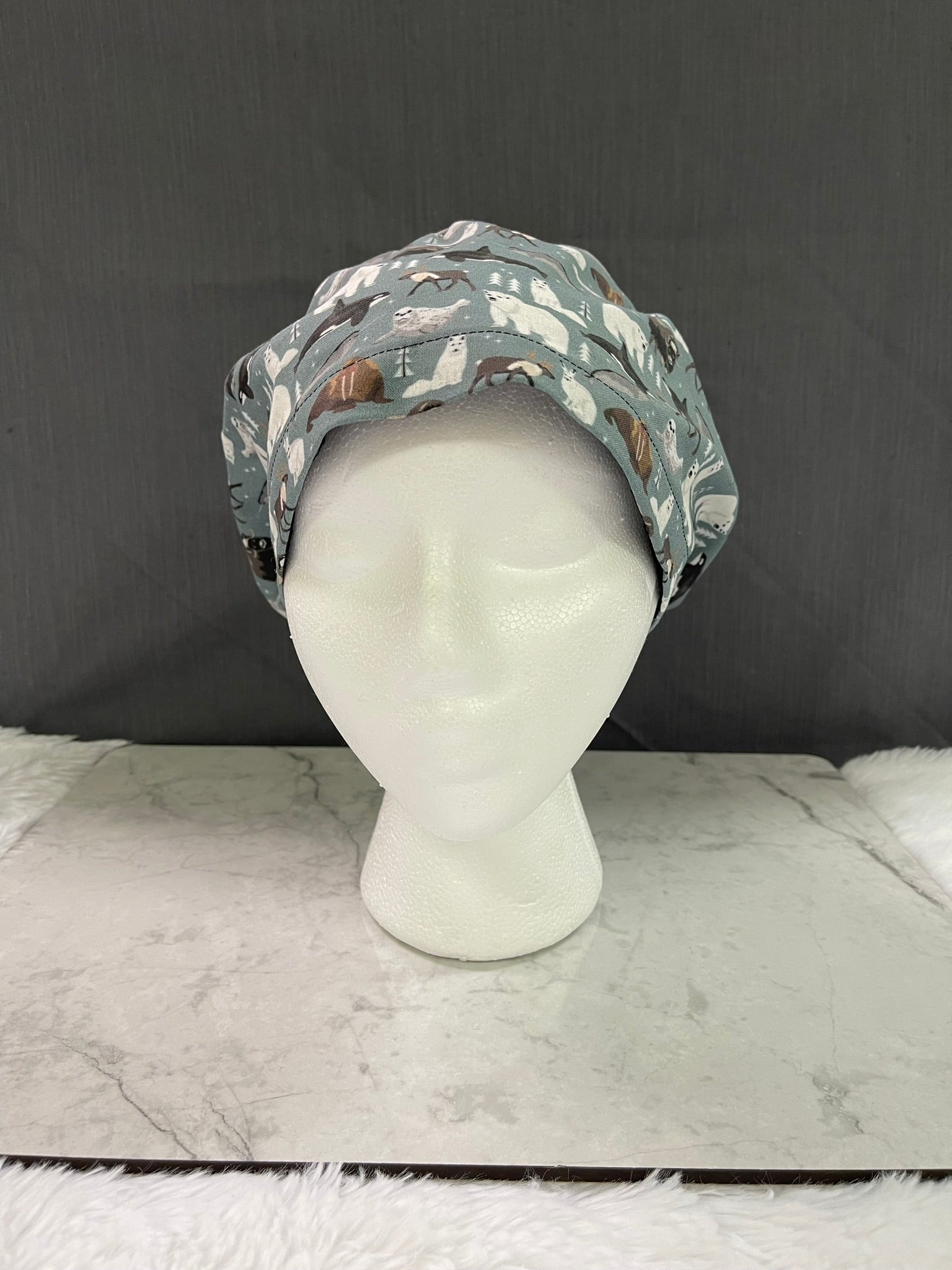 Animals of Alaska, The Last Frontier-Euro Style Scrub Cap