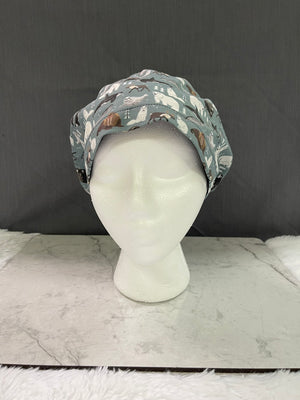 Animals of Alaska, The Last Frontier-Euro Style Scrub Cap
