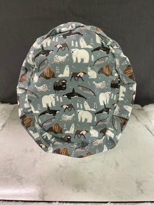 Animals of Alaska, The Last Frontier-Euro Style Scrub Cap