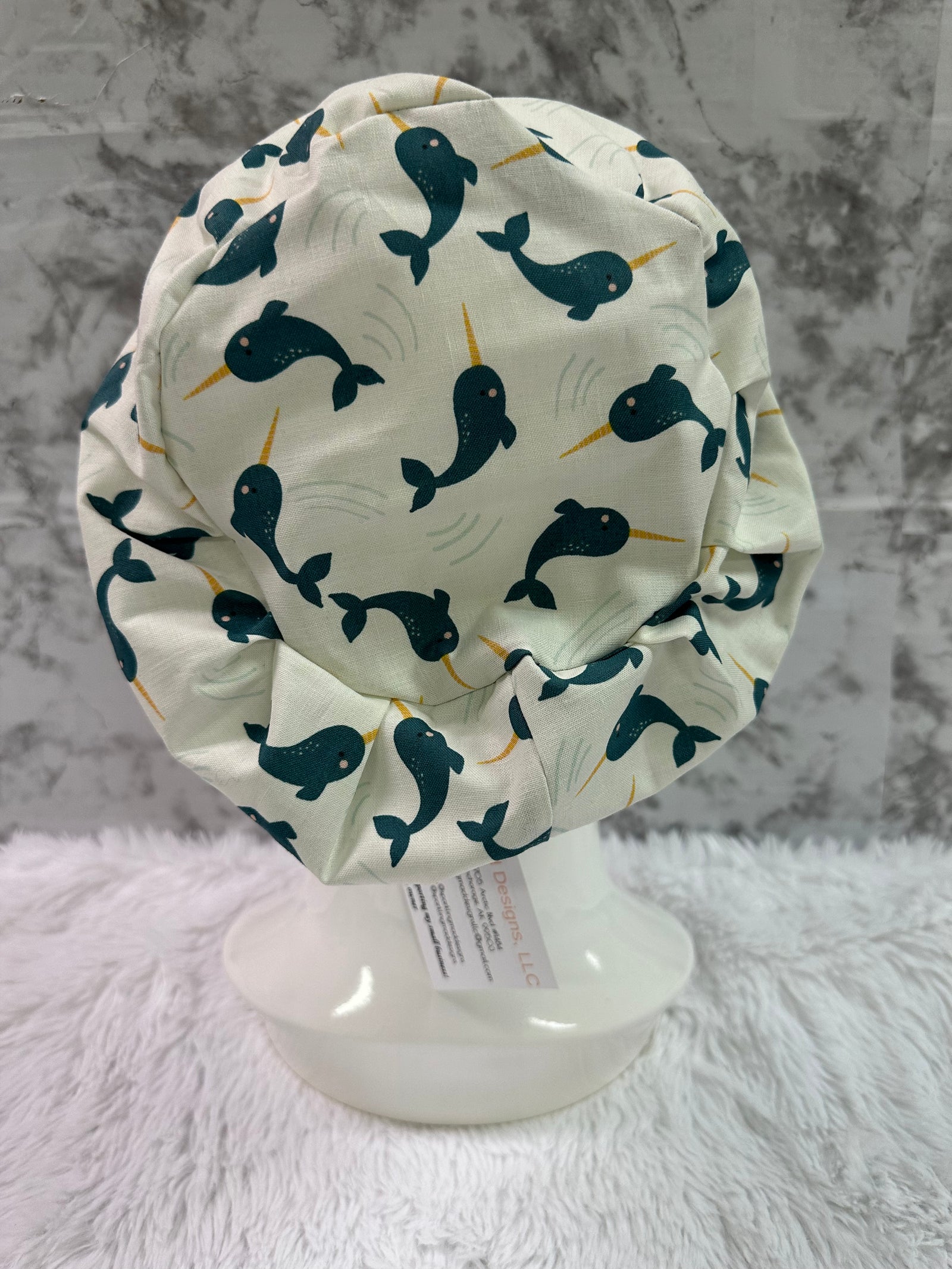 Narwahl Can Stop Me-Euro Style Scrub Cap