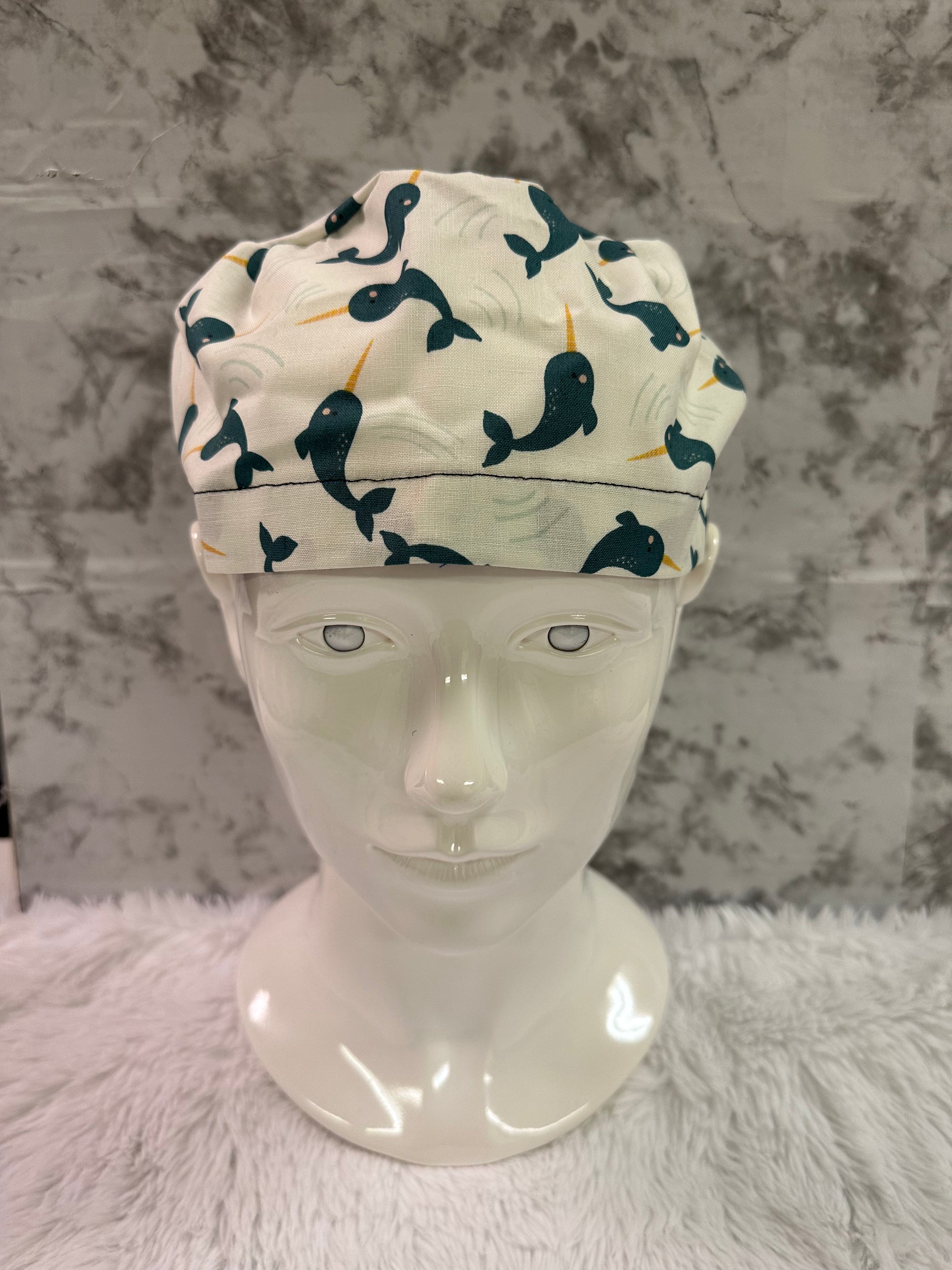 Narwahl Can Stop Me-Euro Style Scrub Cap