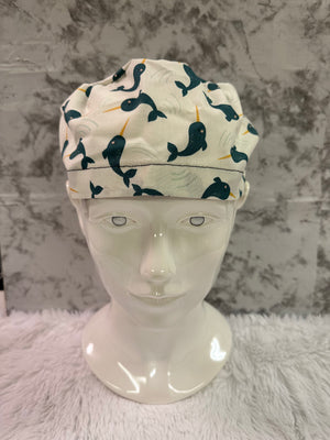 Narwahl Can Stop Me-Euro Style Scrub Cap