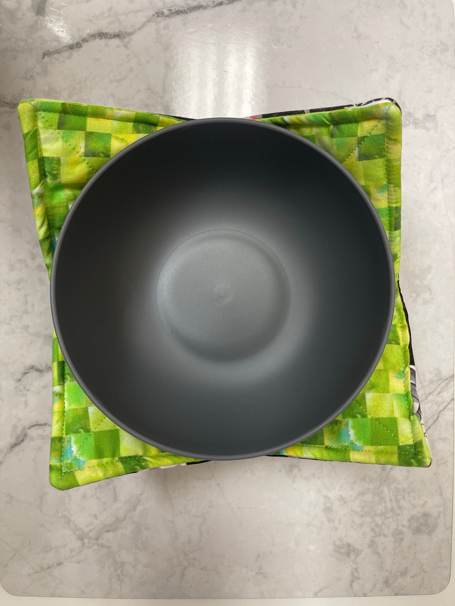 Bowl Cozy-Panda and Bright Green