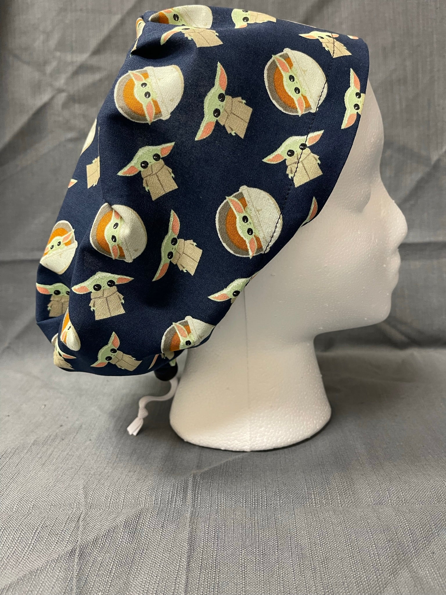 Baby Yoda goes to space-Euro style scrub cap