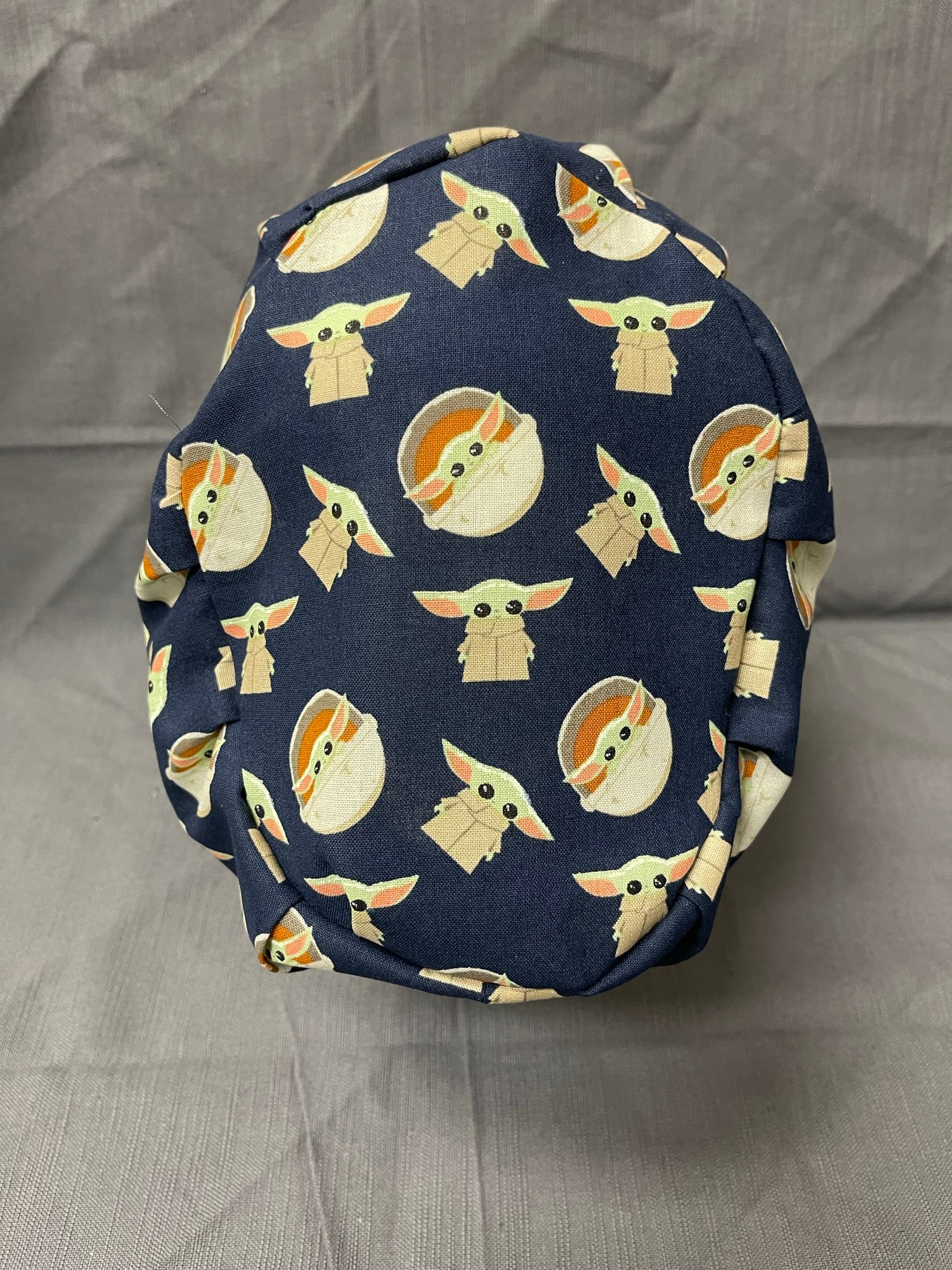 Baby Yoda goes to space-Euro style scrub cap