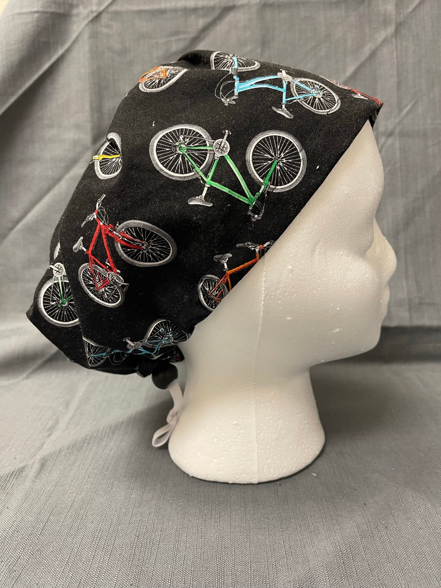 Colorful Bicycles-Euro style scrub cap